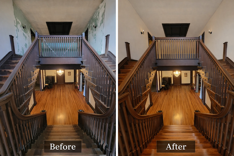 Before — Top Floor, Pre-Restoration