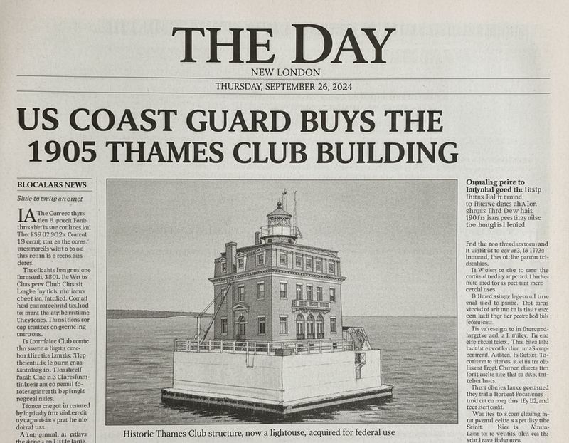 TO DAY — Thames Club historical newspaper