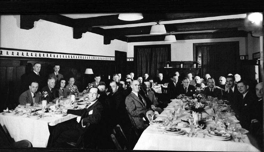 Thames Club — historic dinner photograph, circa 1940s