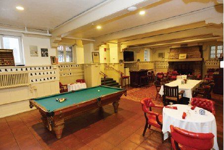 Thames Club billiard room